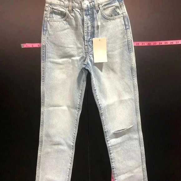 Revice Denim Ex-Boyfriend Straight Leg Distressed,light wash, Player One Jeans - Picture 3 of 12